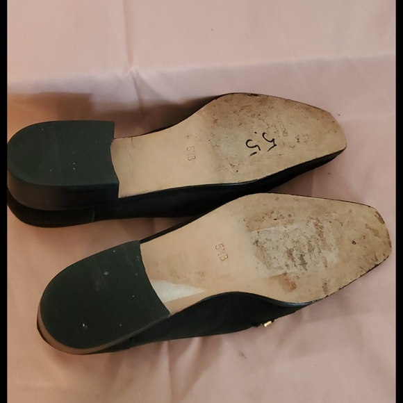 Sacha Black Suade Loafer Pumps Size 5.5 - Picture 6 of 6